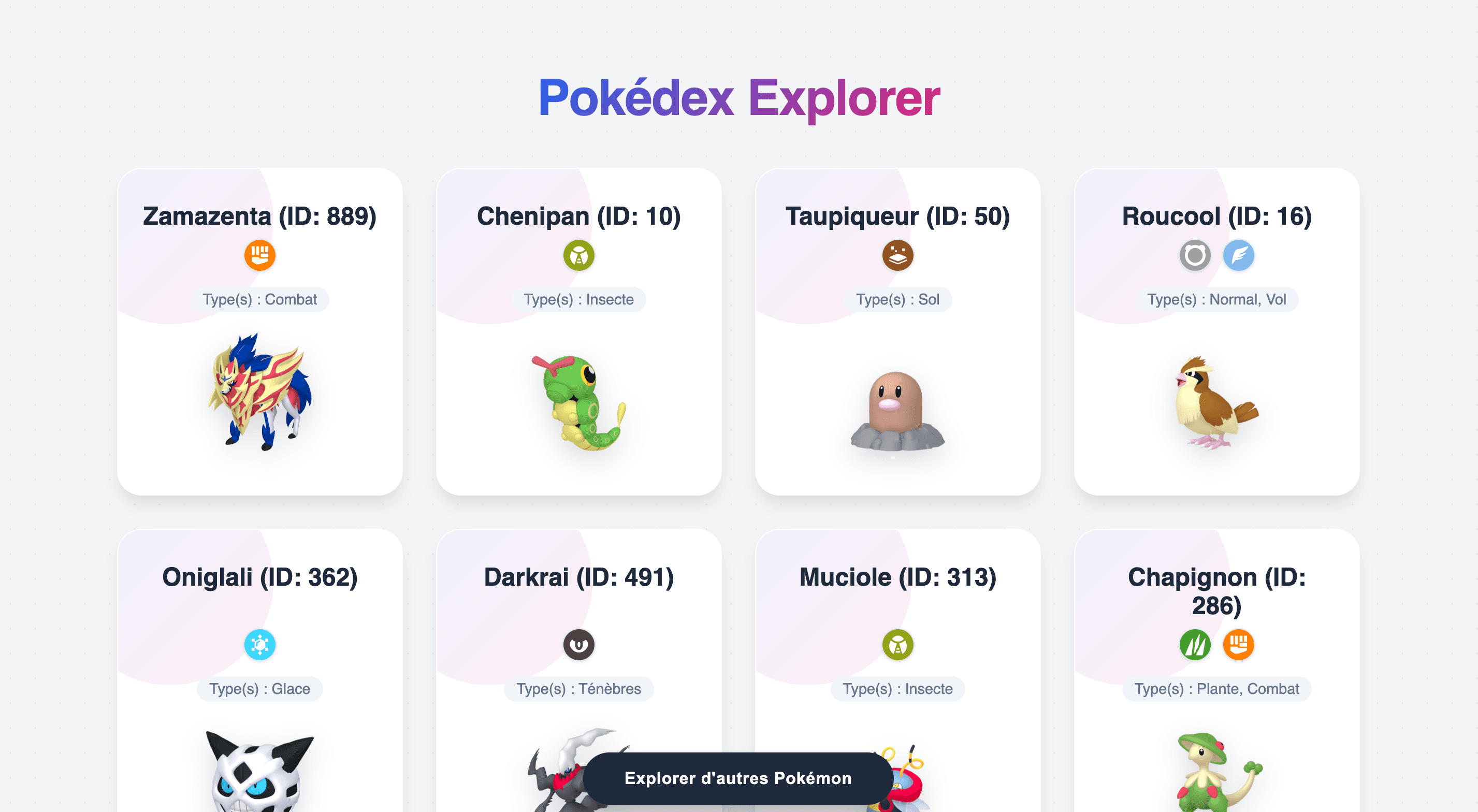 Pokédex Moderne
